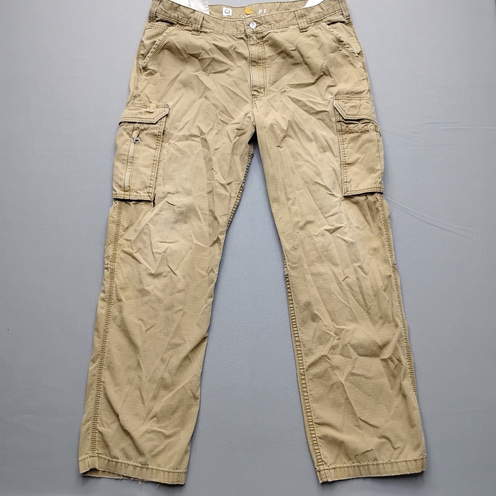 Carhartt Mens Ripstop Cargo Work Pants Tan Khaki 38x32